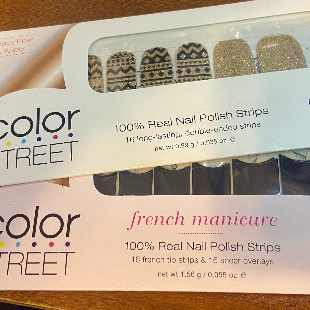 COLOR STREET nail polish strips bundle of 2 (Gotham Night & Tempe Vibes)